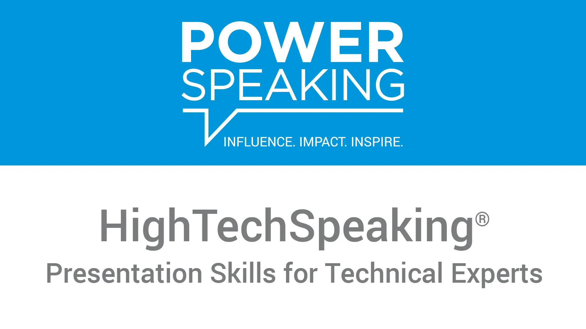 PowerStart High Tech Speaking®